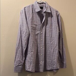 Rodd & Gunn -Men's Blue Checkered Shirt - medium - sports fit - cotton